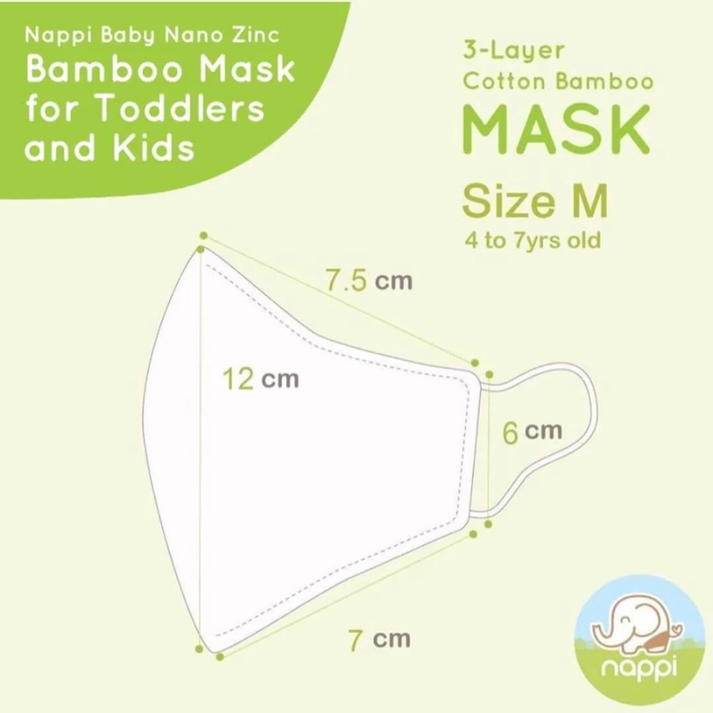 Nappi Baby Nano Zinc Bamboo Mask for Kids