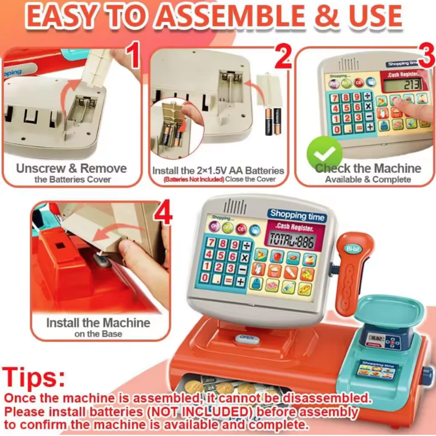 Kodomo Playhouse Cash Register Set