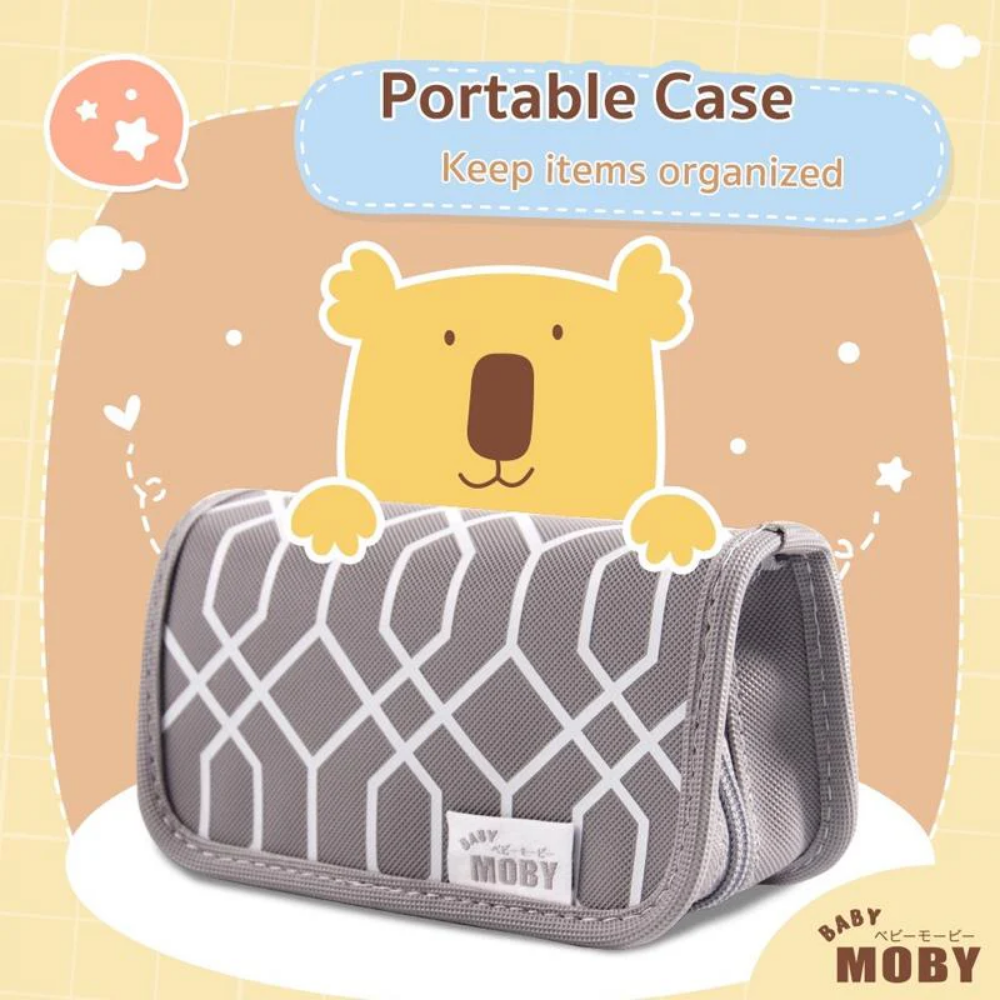 Baby Moby Grooming Kit and Pouch with Portable Case SET