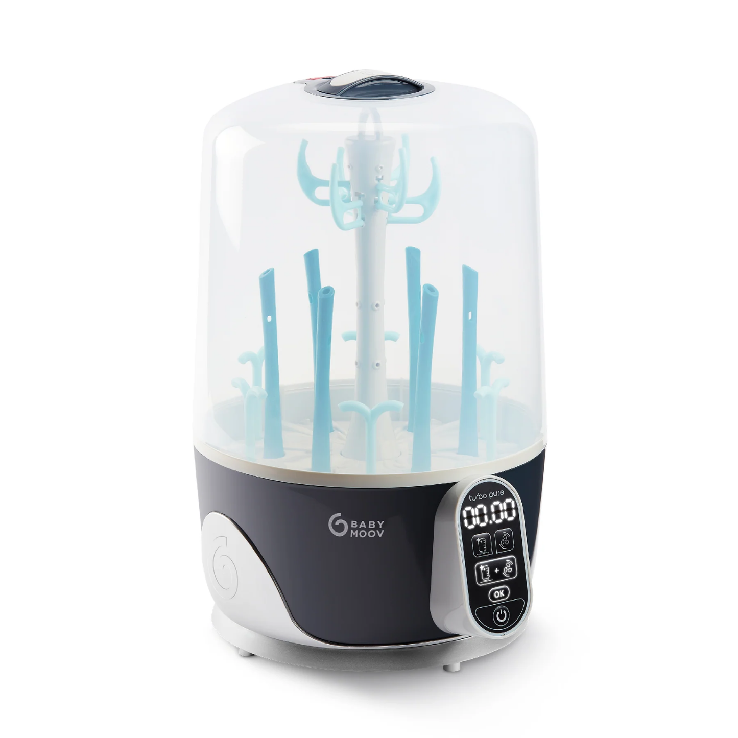 Babymoov Turbo Pure 3-in-1 Sterilizer, Dryer & Purified Bottle Storage with HEPA Filter