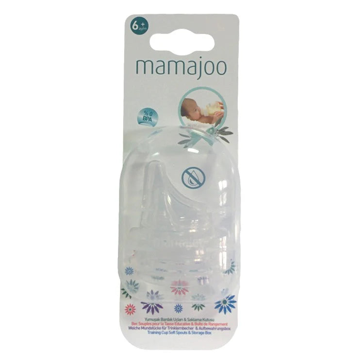 Mamajoo Non-Spill Silicone Soft Spouts Twin Pack