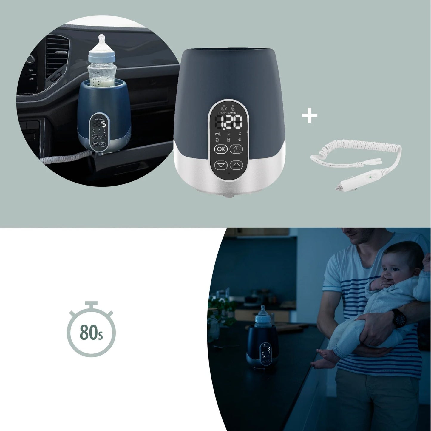 Babymoov Nutrismart Portable Bottle/Breast Milk Warmer