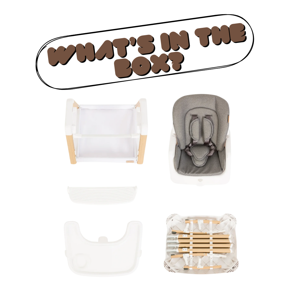 Tutti Bambini Nova High Chair - White/Oak