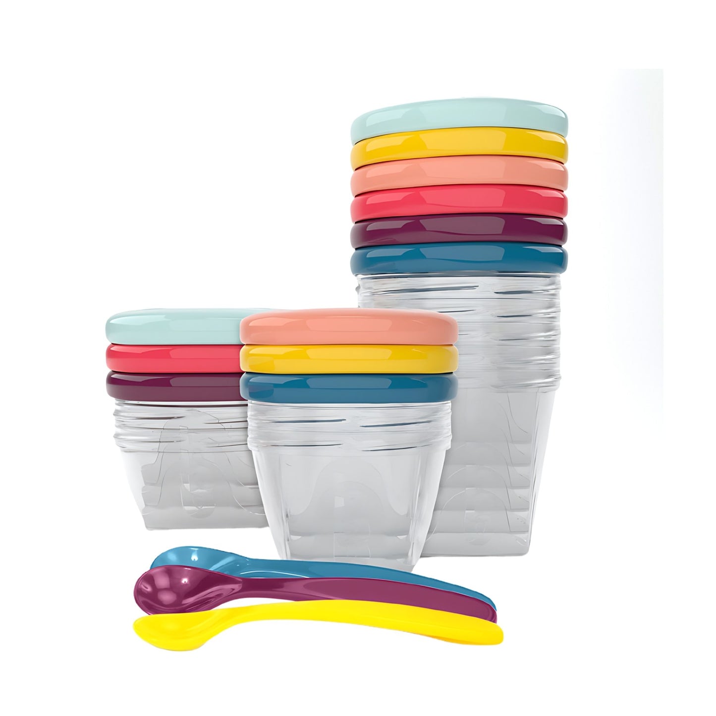 Babymoov Babybowls Multiset Airtight Food Storage Containers with Spoons