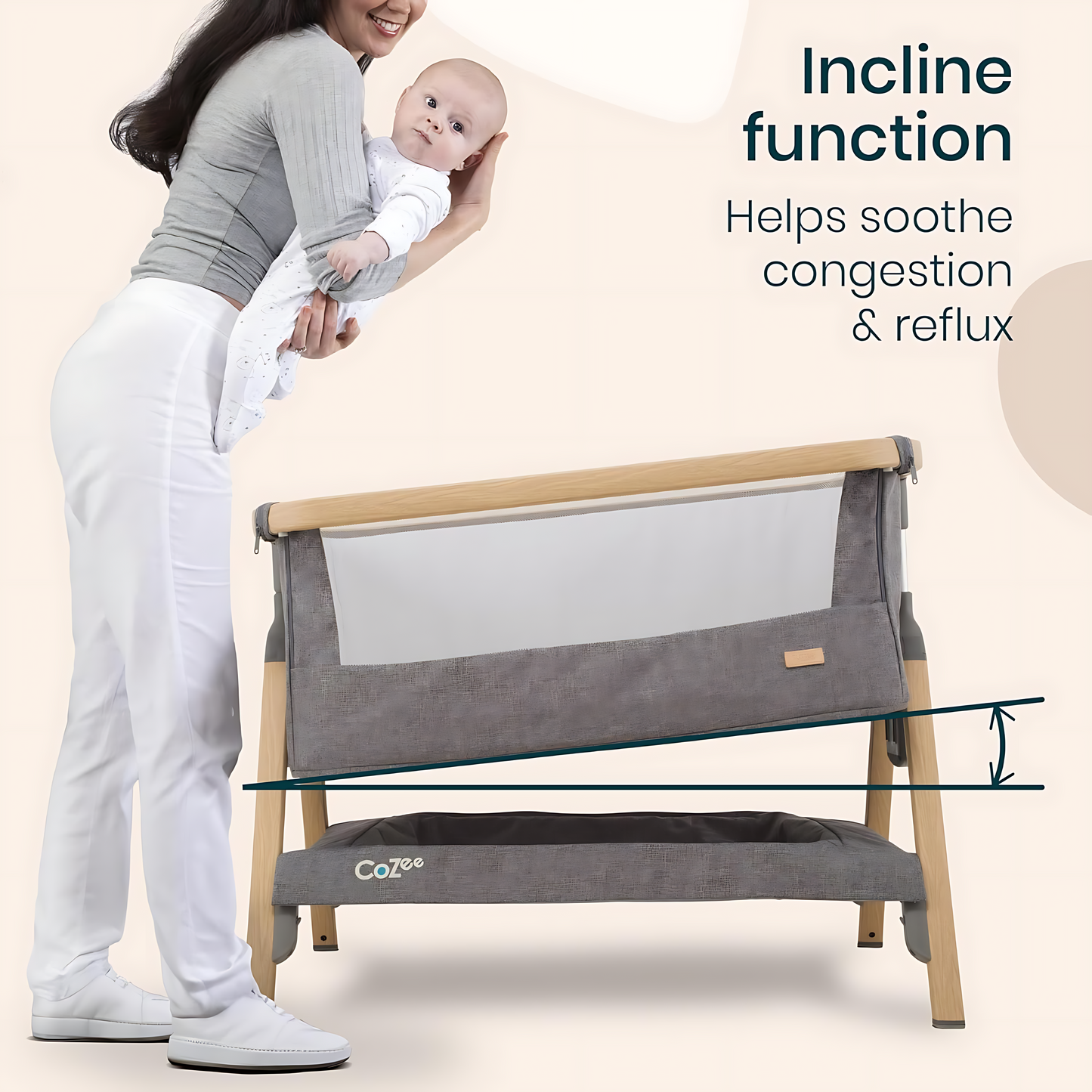 Tutti Bambini CoZee Air Bedside Crib