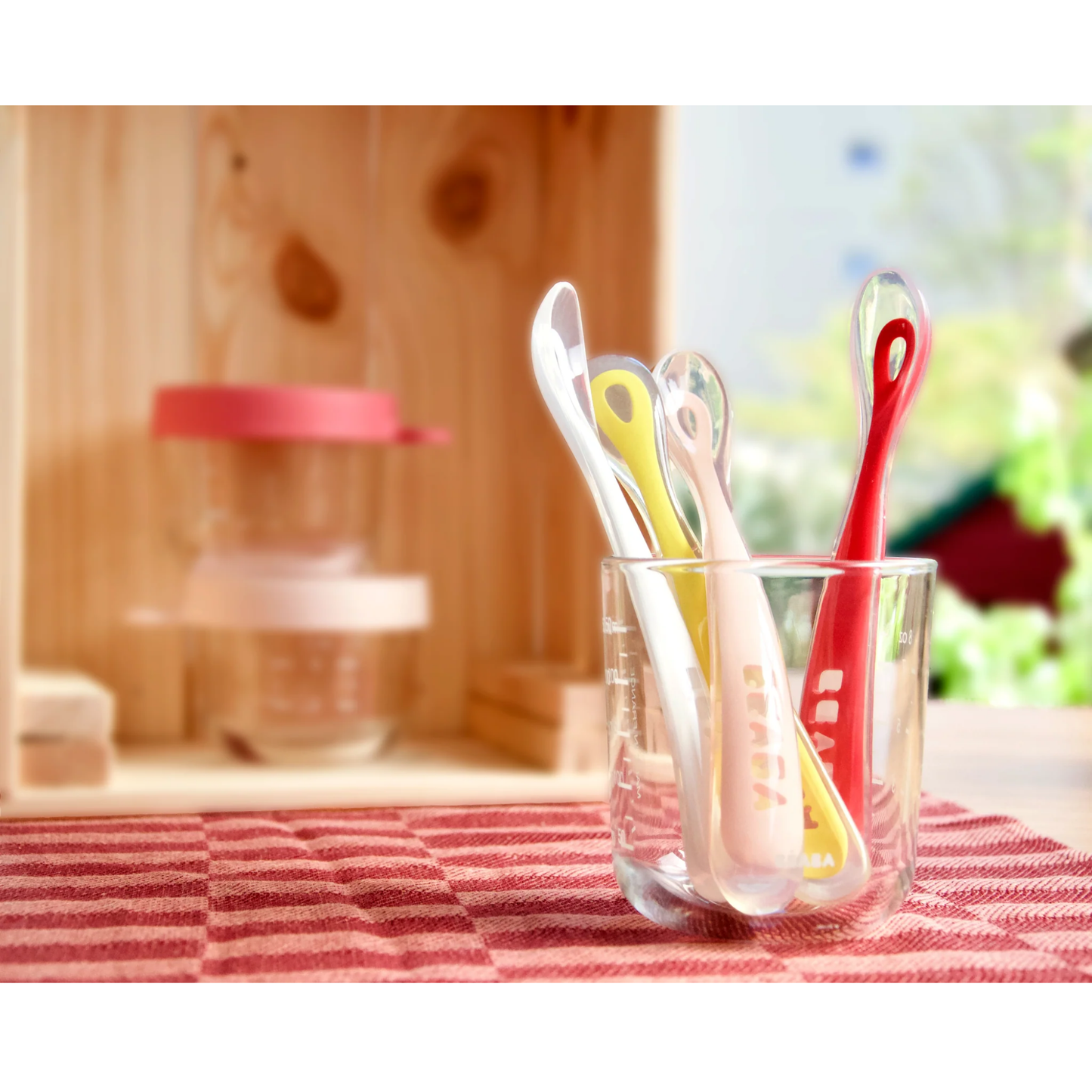 Beaba Set of 4 1st-Age Silicone Spoon