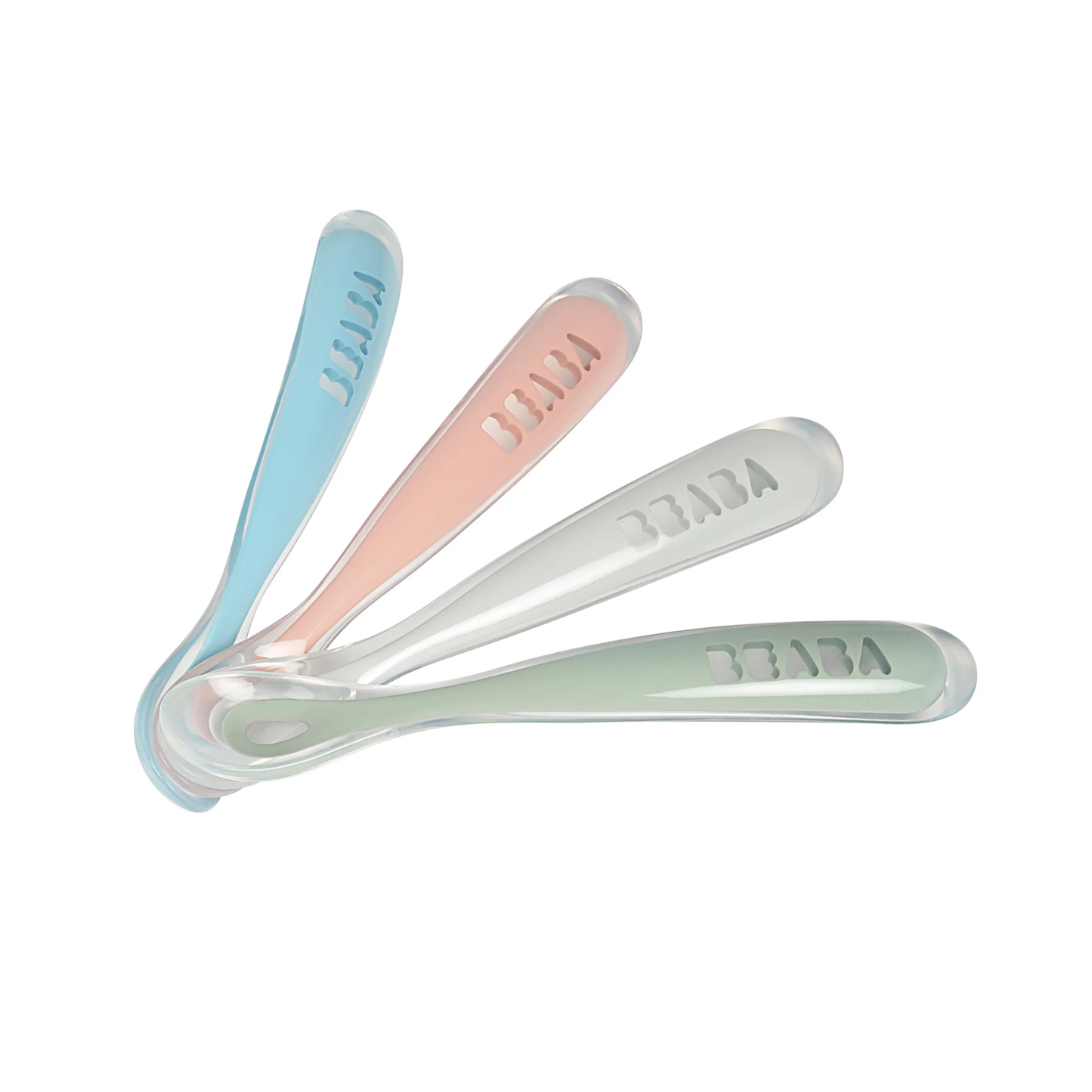 Beaba Set of 4 1st-Age Silicone Spoon