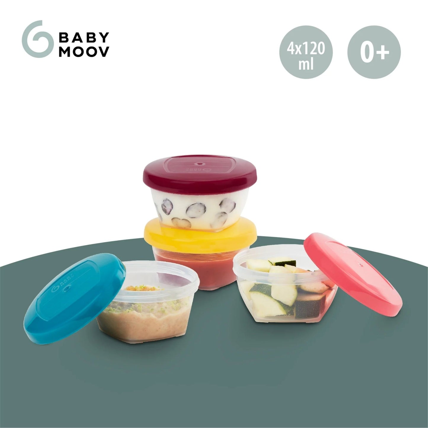 Babymoov Babybowls Multiset Airtight Food Storage Containers with Spoons