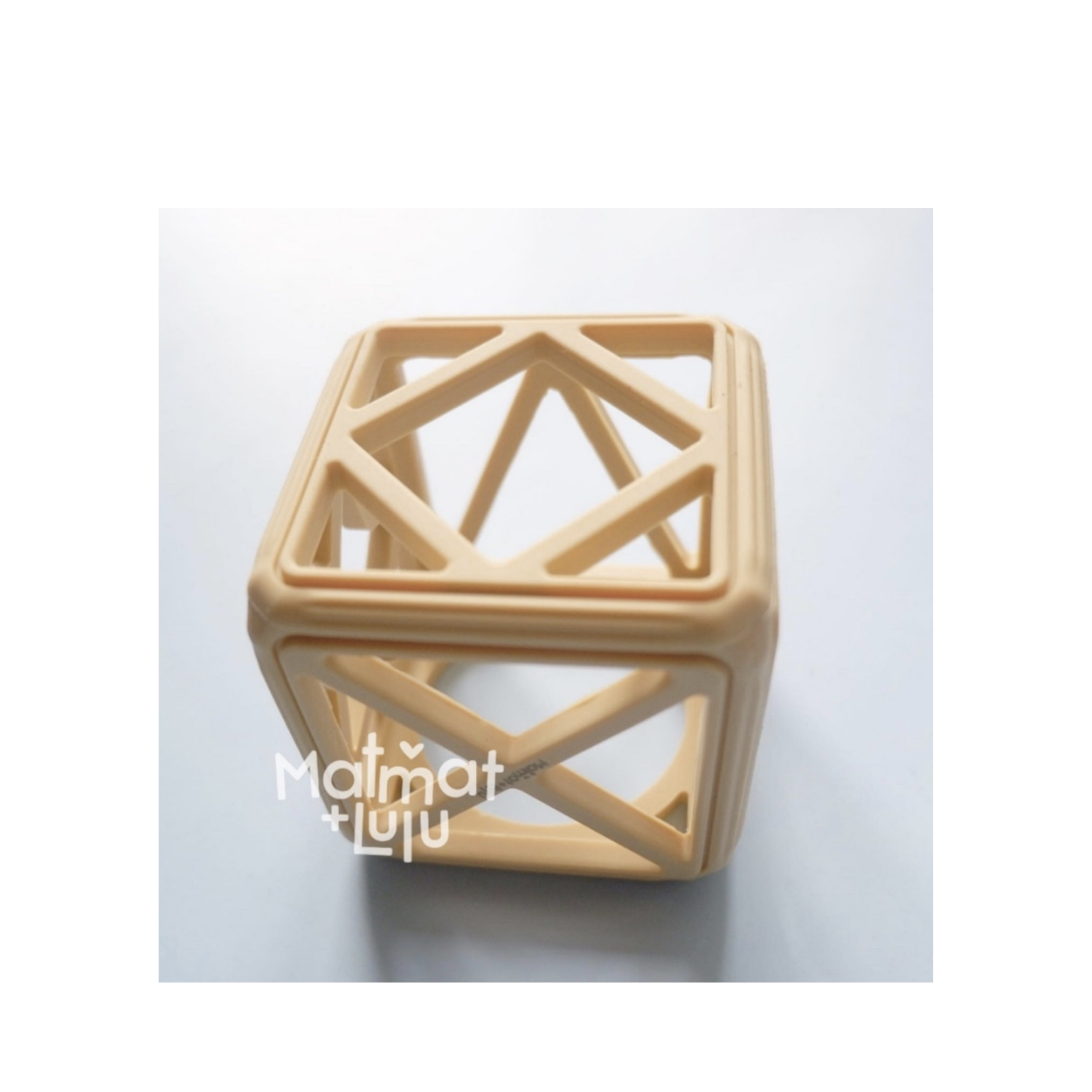 Matmat Lulu Sensory Teether Cube I Helps sensory development, Bacteria resistant