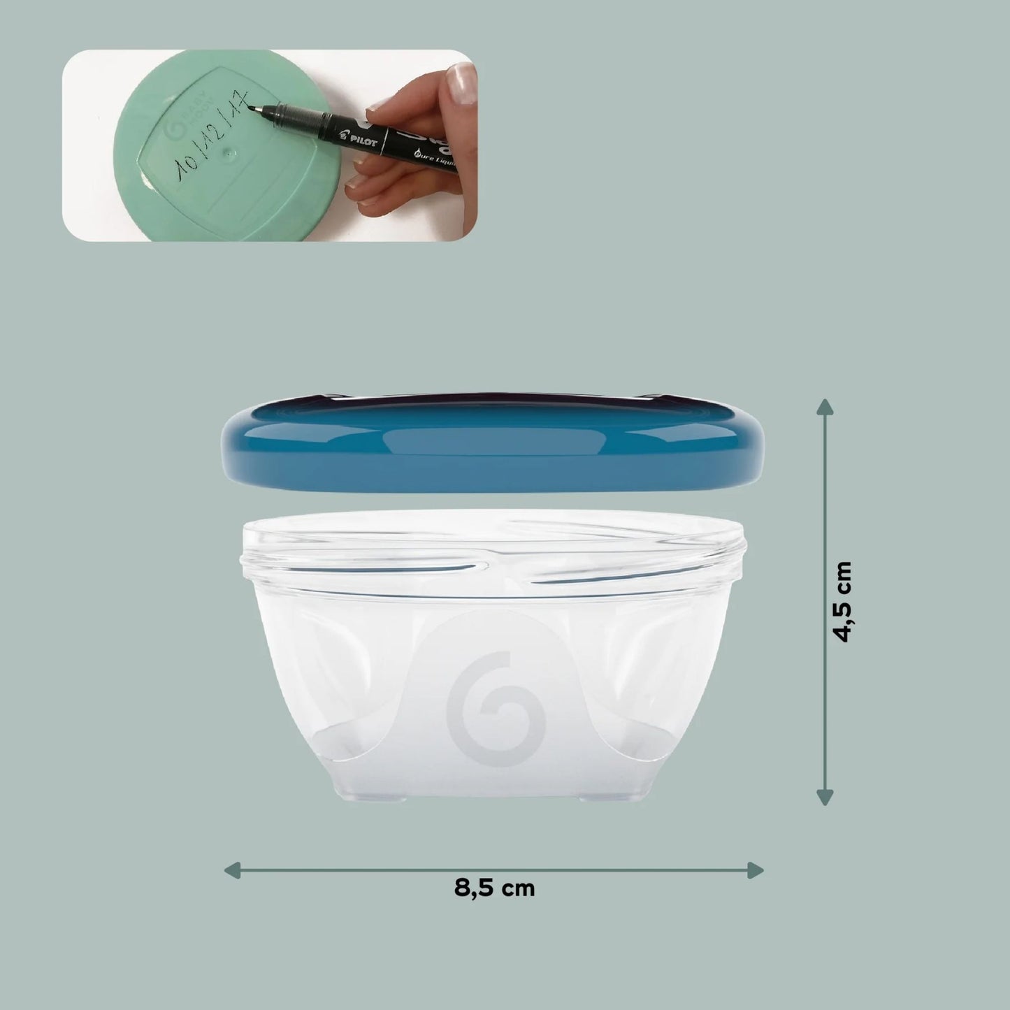 Babymoov Babybowls Rewritable Airtight Food Storage Containers