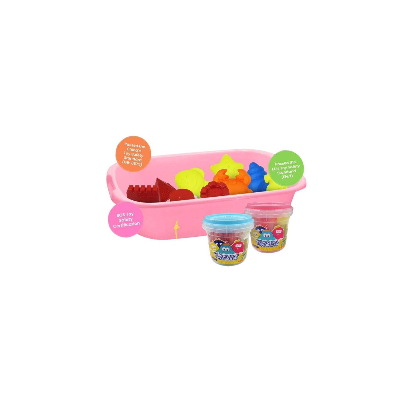 Cottontail Kinetic Motion Sand Toy Kit I Non Toxic Safe for Kids Hypoallergenic Easy Clean and Does not leave residue on hands