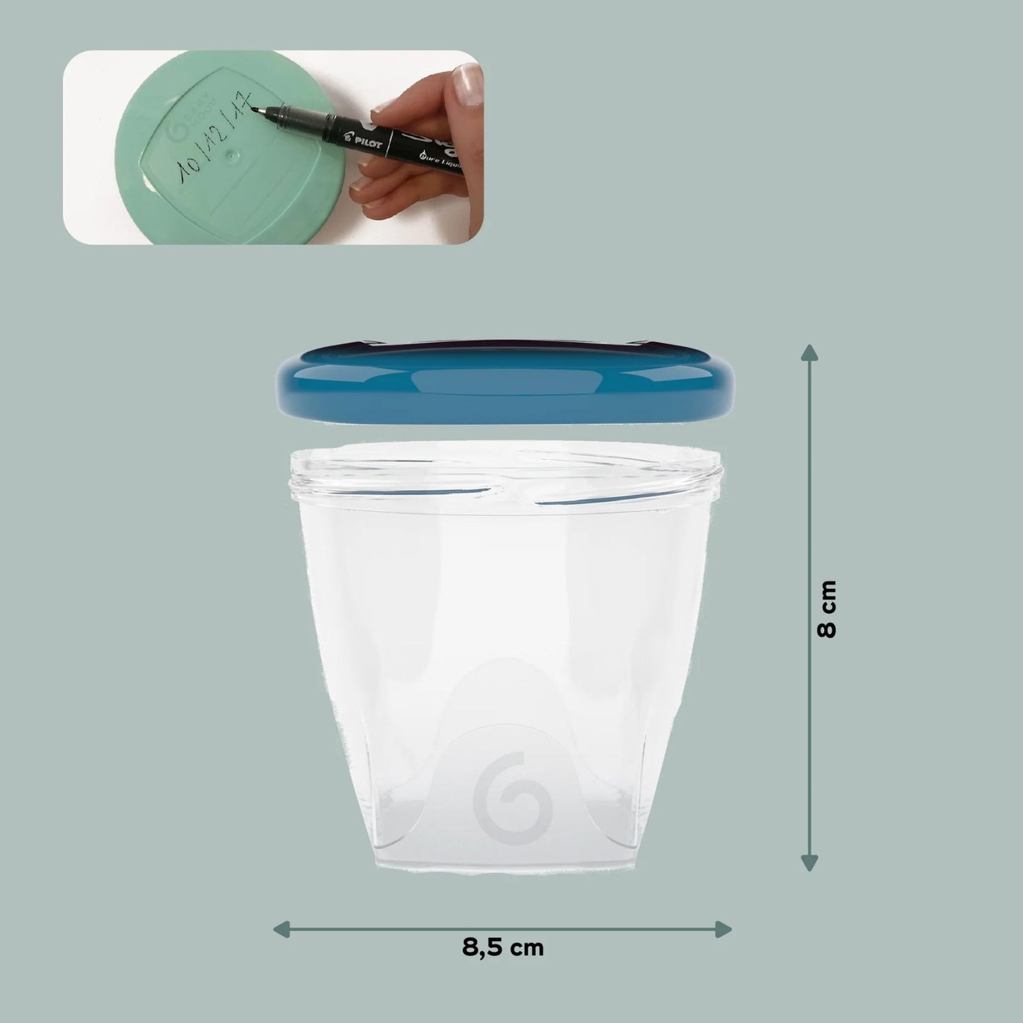 Babymoov Babybowls Rewritable Airtight Food Storage Containers