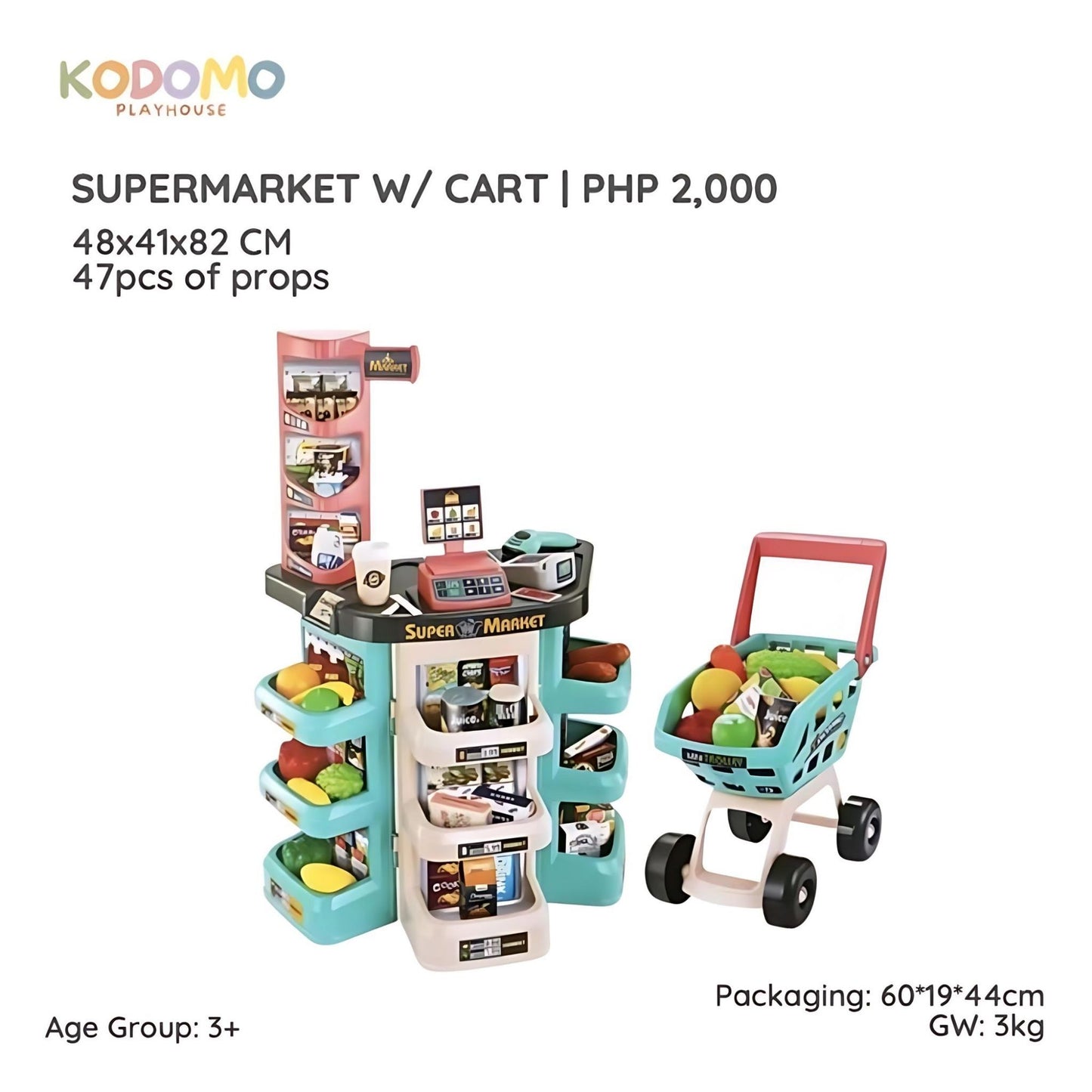 Kodomo Playhouse Supermarket with Cart