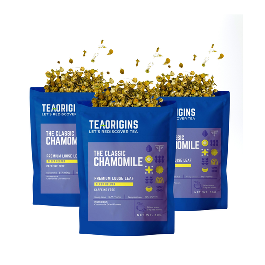 (BUNDLE OF 3) Teaorigins Classic Chamomile Premium Loose Leaf 50g