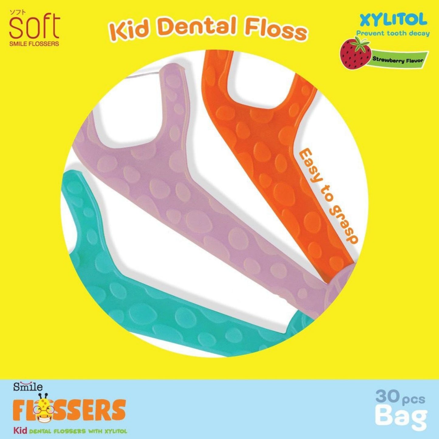 Soft Smile Dental Kids Flossers (Soft Flosser Bag)