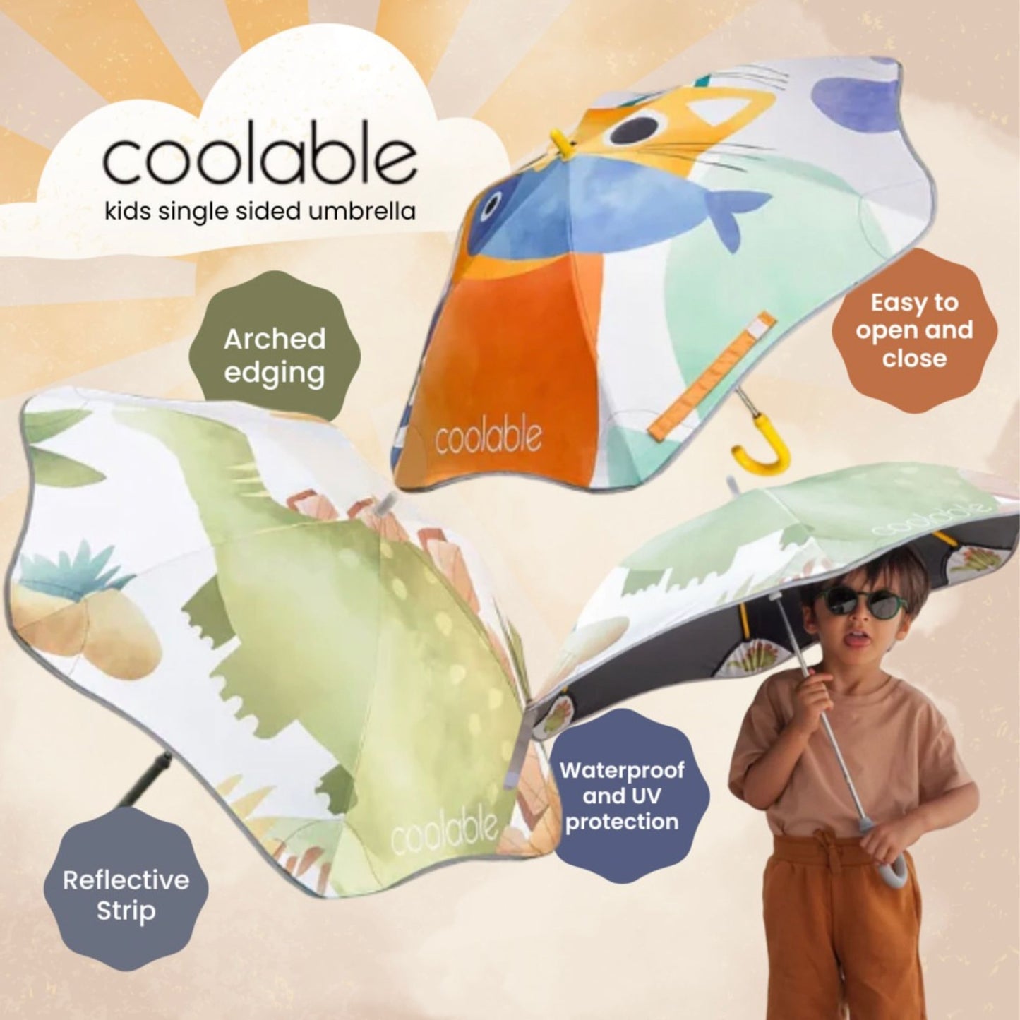 Zoyzoii Coolable Double Sided Kids Umbrella