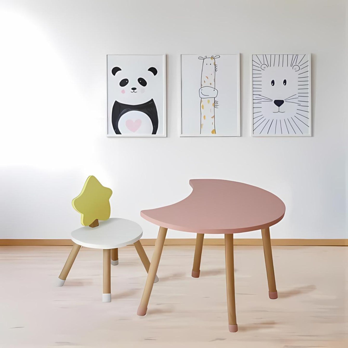 Hamlet Lunella Kids Table and Chair Set in Mint