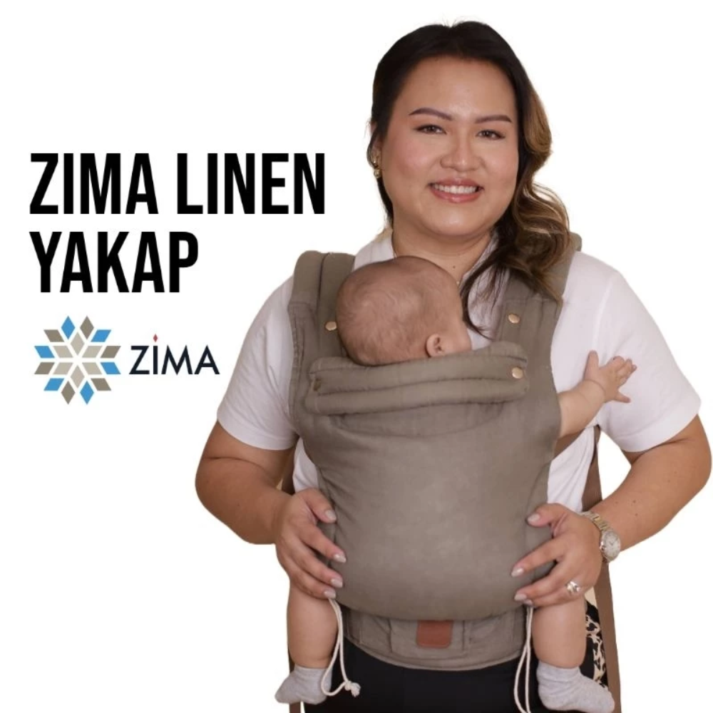 Zima Linen YAKAP Ergonomic Baby Carrier Suitable for Newborns - Toddlers (up to 20kg)