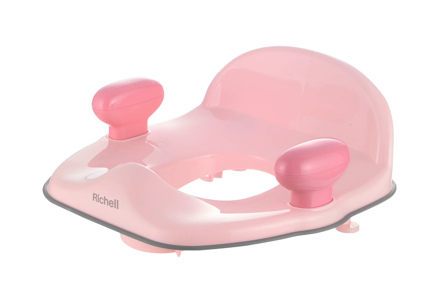 Richell Pottis Potty K Training Toilet Seat for Toddler and Kids (12Mos+) With Armrest