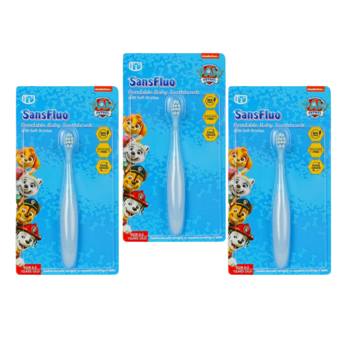 Sansfluo Bendable Baby Toothbrush (6 Months Old up)