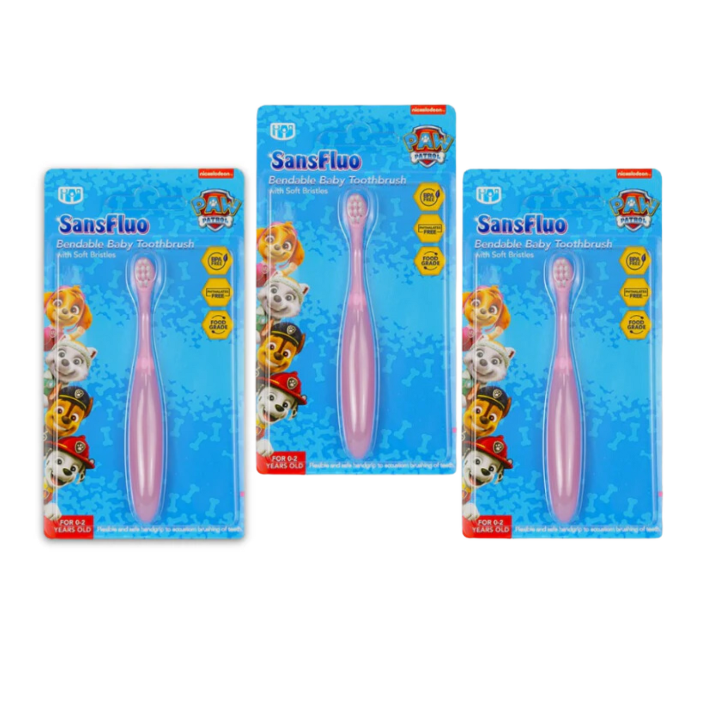 Sansfluo Bendable Baby Toothbrush (6 Months Old up)