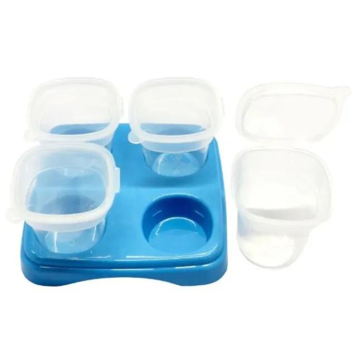 Bebeta Feeding Dish 4 Baby Food Freezer Cubes with Tray Bundle of 2