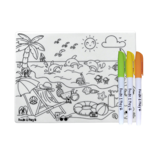 Doodle & Play Reusable Coloring Mat MINI Set