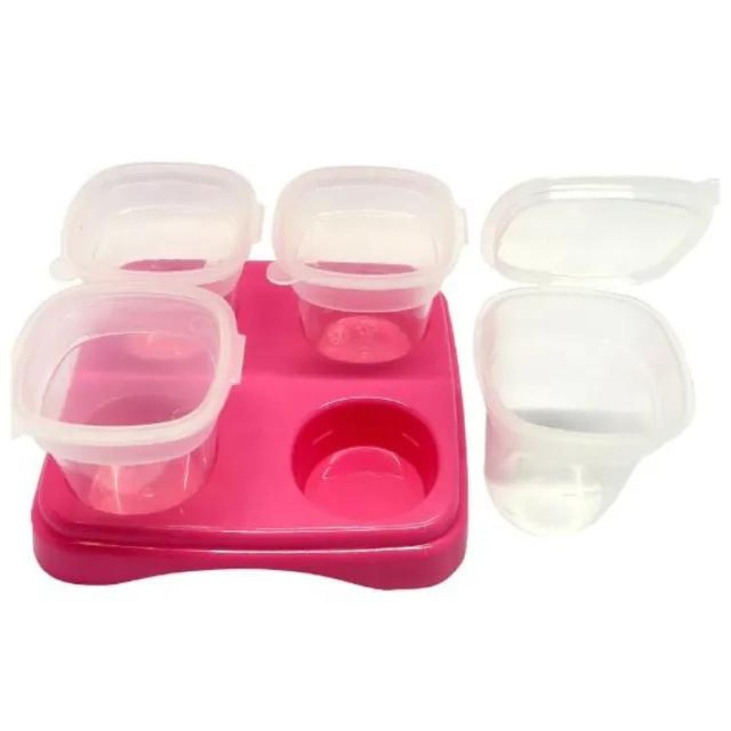 Bebeta Feeding Dish 4 Baby Food Freezer Cubes with Tray Bundle of 2